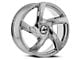 Azara AZA-524 Nano Chrome Wheel; Rear Only; 22x9.5; 15mm Offset (10-15 Camaro)