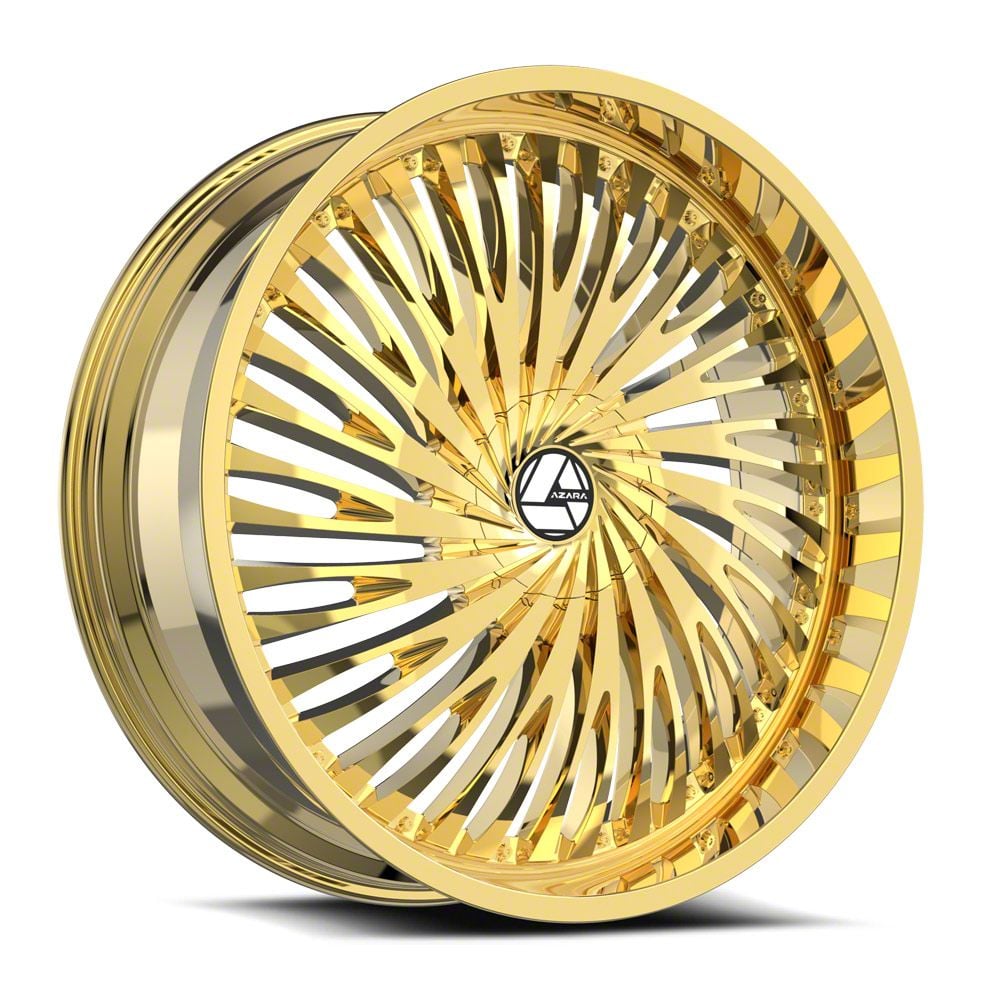 Azara AZA-526 Nano Gold Wheel; 20x8.5; 35mm Offset (16-24 Camaro, Excluding SS w/ 6-Piston Front Calipers &amp; ZL1)