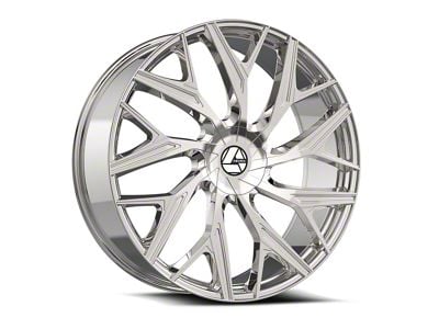 Azara AZA-527 Nano Chrome Wheel; Rear Only; 22x9.5; 15mm Offset (16-24 Camaro)