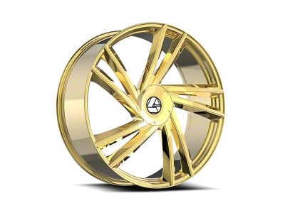 Azara AZA-529 Nano Gold Wheel; Rear Only; 22x9.5; 15mm Offset (16-24 Camaro)