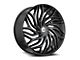 Azara AZA-537 Gloss Black Wheel; Rear Only; 22x9.5; 15mm Offset (16-24 Camaro)