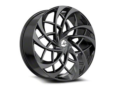 Azara AZA-540 Gloss Black Wheel; 20x8.5; 35mm Offset (16-24 Camaro, Excluding SS w/ 6-Piston Front Calipers & ZL1)