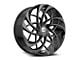 Azara AZA-540 Gloss Black Wheel; Rear Only; 22x9.5; 15mm Offset (16-24 Camaro)