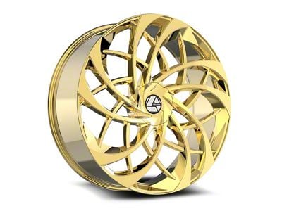 Azara AZA-540 Nano Gold Wheel; 20x8.5; 35mm Offset (16-24 Camaro, Excluding SS w/ 6-Piston Front Calipers & ZL1)