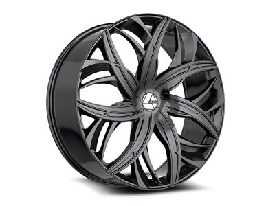 Azara AZA-541 Gloss Black Wheel; 18x8; 35mm Offset (10-15 Camaro, Excluding ZL1)