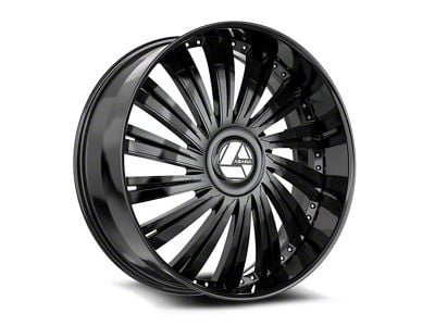 Azara AZX-102 Gloss Black Wheel; 18x8; 35mm Offset (10-15 Camaro, Excluding ZL1)