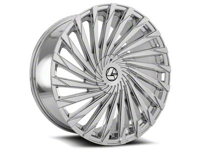 Azara AZA-501 Chrome Wheel; Rear Only; 26x9.5; 25mm Offset (08-23 RWD Challenger, Excluding SRT Hellcat & Widebody)