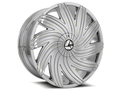 Azara AZA-502 Chrome Wheel; Rear Only; 26x9.5; 30mm Offset (08-23 RWD Challenger, Excluding SRT Hellcat & Widebody)