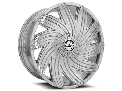 Azara AZA-502 Chrome Wheel; Rear Only; 28x9.5; 15mm Offset (08-23 RWD Challenger, Excluding SRT Hellcat & Widebody)