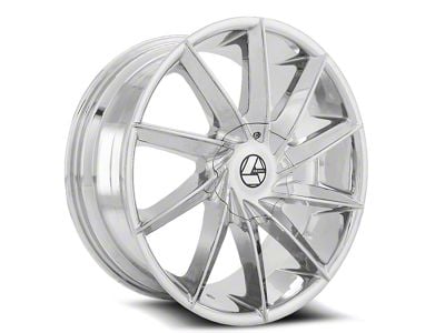 Azara AZA-506 Chrome Wheel; Rear Only; 28x9.5; 15mm Offset (08-23 RWD Challenger, Excluding SRT Hellcat & Widebody)