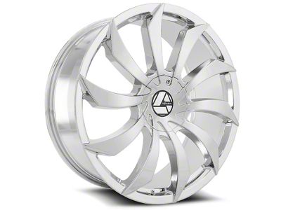 Azara AZA-507 Chrome Wheel; Rear Only; 22x9.5; 15mm Offset (08-23 RWD Challenger, Excluding SRT Hellcat & Widebody)