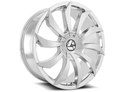 Azara AZA-507 Chrome Wheel; Rear Only; 28x9.5; 15mm Offset (08-23 RWD Challenger, Excluding SRT Hellcat & Widebody)