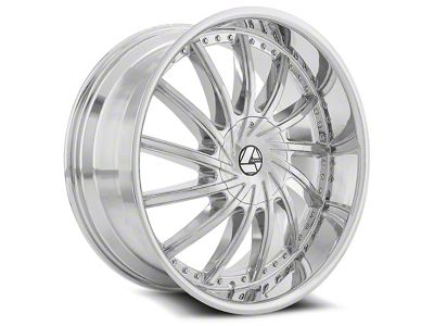 Azara AZA-517 Chrome Wheel; Rear Only; 24x9; 18mm Offset (08-23 RWD Challenger, Excluding SRT Hellcat & Widebody)