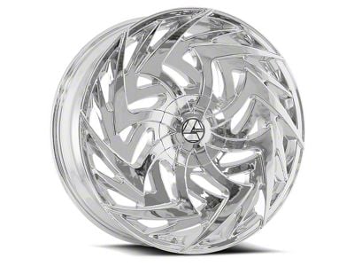 Azara AZA-520 Chrome Wheel; Rear Only; 28x9.5; 15mm Offset (08-23 RWD Challenger, Excluding SRT Hellcat & Widebody)