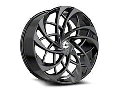 Azara AZA-540 Gloss Black Wheel; Rear Only; 22x9.5; 15mm Offset (08-23 RWD Challenger, Excluding SRT Hellcat & Widebody)