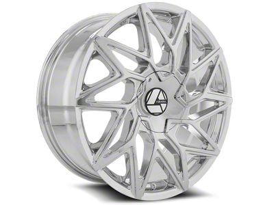 Azara AZA-511 Chrome Wheel; Rear Only; 22x9.5; 15mm Offset (11-23 RWD Charger, Excluding Widebody)