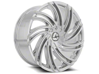 Azara AZA-514 Nano Chrome Wheel; Rear Only; 24x9; 35mm Offset (06-10 Charger, Excluding SRT8)