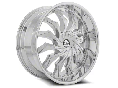 Azara AZA-515 Chrome Wheel; Rear Only; 24x9; 35mm Offset (06-10 Charger, Excluding SRT8)