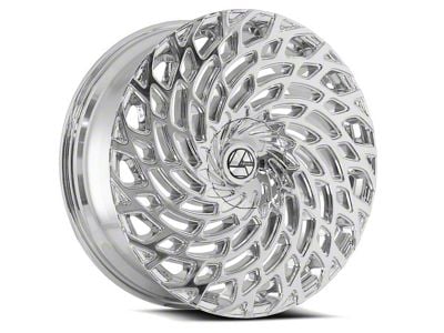 Azara AZA-523 Chrome Wheel; Rear Only; 24x9; 18mm Offset (06-10 Charger)