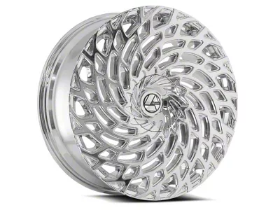 Azara AZA-523 Chrome Wheel; Rear Only; 28x9.5; 32mm Offset (06-10 Charger, Excluding SRT8)