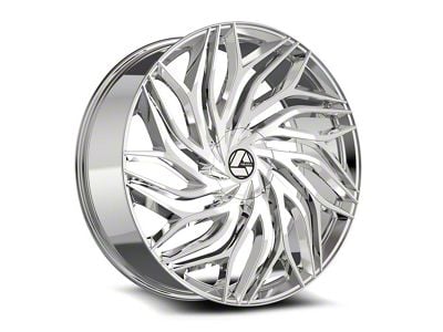 Azara AZA-537 Nano Chrome Wheel; Rear Only; 22x9.5; 15mm Offset (06-10 Charger)