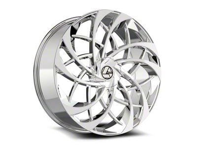 Azara AZA-540 Nano Chrome Wheel; Rear Only; 22x9.5; 15mm Offset (06-10 Charger)