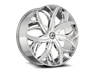 Azara AZA-541 Nano Chrome Wheel; Rear Only; 22x9.5; 15mm Offset (06-10 Charger)