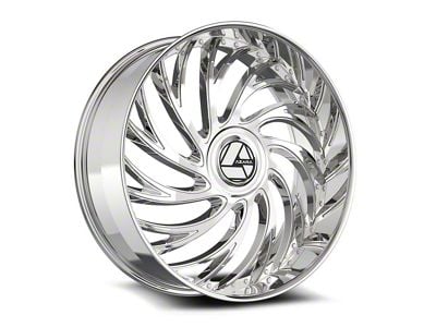 Azara AZX-101 Nano Chrome Wheel; Rear Only; 22x9.5; 15mm Offset (06-10 Charger)