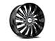 Azara AZX-102 Gloss Black Wheel; Rear Only; 24x9; 15mm Offset (06-10 Charger)