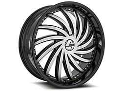 Azara AZA-508 Gloss Black and Machined Wheel; 18x8; 35mm Offset (05-09 Mustang)