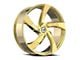 Azara AZA-524 Nano Gold Wheel; 20x8.5; 35mm Offset (15-23 Mustang GT w/o Performance Pack, EcoBoost, V6)