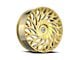 Azara AZA-525 Gold Wheel; 18x8; 35mm Offset (99-04 Mustang GT, V6)