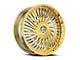 Azara AZA-526 Gold Wheel; 18x8; 35mm Offset (99-04 Mustang GT, V6)