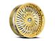 Azara AZA-526 Gold Wheel; Rear Only; 22x8.5; 38mm Offset (94-98 Mustang)