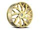 Azara AZA-527 Gold Wheel; 18x8; 35mm Offset (05-09 Mustang)