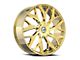 Azara AZA-527 Gold Wheel; 18x8; 35mm Offset (94-98 Mustang)