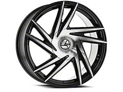 Azara AZA-529 Gloss Black and Machined Wheel; 20x8.5; 35mm Offset (10-14 Mustang)