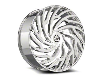 Azara AZA-536 Nano Chrome Wheel; Rear Only; 22x8.5; 38mm Offset (99-04 Mustang GT, V6)