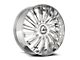 Azara AZX-102 Nano Chrome Wheel; 20x8.5; 35mm Offset (10-14 Mustang)