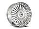 Azara AZX-103 Nano Chrome Wheel; 20x8.5; 35mm Offset (10-14 Mustang)