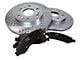 Baer Claw Drilled and Slotted Brake Rotor and Pad Kit; Front (10-15 Camaro LS, LT)