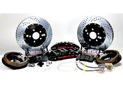 Baer Extreme+ Rear Big Brake Kit with 15-Inch Rotors; Black Calipers (10-15 Camaro SS)