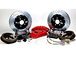 Baer Extreme+ Rear Big Brake Kit with 15-Inch Rotors; Red Calipers (10-15 Camaro SS)