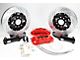 Baer Pro+ Rear Big Brake Kit with 13-Inch Rotors; Fire Red Calipers (98-02 Camaro w/ OE C-Clip Rear End)