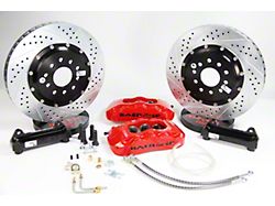 Baer Pro+ Rear Big Brake Kit with 13-Inch Rotors; Monster Green Calipers (98-02 Camaro w/ OE C-Clip Rear End)