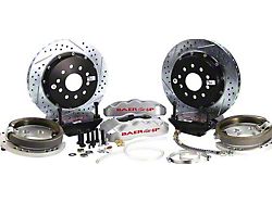 Baer Pro+ Rear Big Brake Kit with 14-Inch Rotors; Silver Calipers (93-02 Camaro)