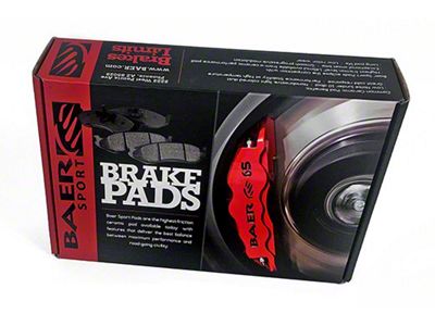 Baer Ceramic Matrix Brake Pads; Front Pair (09-23 Challenger GT, R/T, Rallye Redline, SE, SXT & T/A w/ Dual Piston Front Calipers & Vented Rear Rotors)