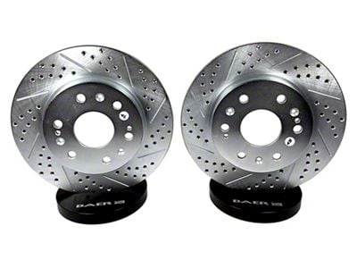 Baer Claw Performance Drilled and Slotted Rotors; Front Pair (09-23 Challenger GT, R/T, Rallye Redline, SXT & T/A w/ Dual Piston Front Calipers; 2011 Challenger SE w/ Dual Piston Front Calipers)