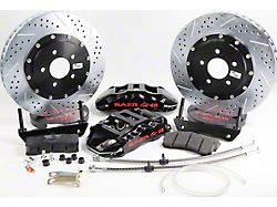 Baer Extreme+ Front Big Brake Kit with 15-Inch Rotors; Black Calipers (06-14 Charger SRT8)