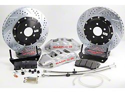 Baer Extreme+ Front Big Brake Kit with 15-Inch Rotors; Silver Calipers (12-23 Charger, Excluding SRT8)